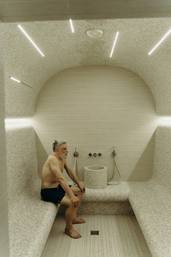 bagno turco con vapore